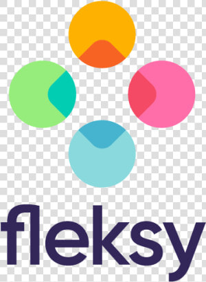 Fleksy Stacked Lockup Colour   Graphic Design  HD Png Download