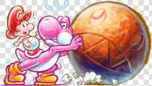 Yoshi  39 s Island Chomp Rock  HD Png Download