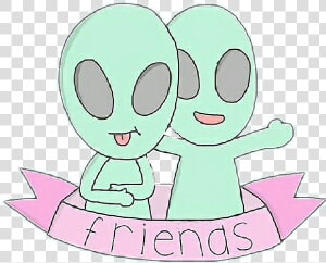 Friends Aliens Alien Sticker Tumblr Png Alien Png Happy   Friend Tumblr Png  Transparent Png