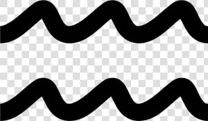 There Are Two Identical Smooth And Wavy Horizontal   Wavy Black Png  Transparent Png