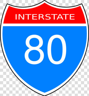 Interstate 80 Road Sign Svg Clip Arts   Interstate 80 Clipart  HD Png Download