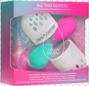 All That Glitters Blend  amp  Defend Kit   Beautyblender All That Glitters  HD Png Download