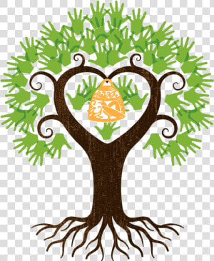 Tree Roots Heart Download Free Clipart With A Transparent   Hands Tree With Roots  HD Png Download