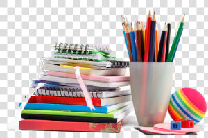 Transparent Pencil And Paper Png   Pens Pencils And Notebooks  Png Download