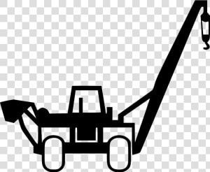 Transparent Black And White Backhoe Clipart   Pipe Layer Clipart  HD Png Download