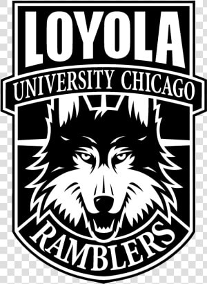 Loyola Chicago Ramblers Logo Black And White   Loyola University Chicago  HD Png Download