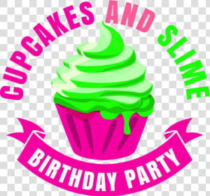 Cupcakes And Slime Birthday Party  Llc   Slime Birthday  HD Png Download