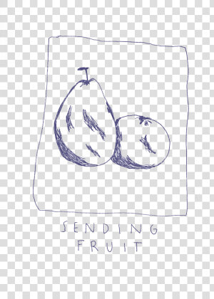 Sending fruit 2   Sketch  HD Png Download