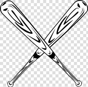 Softball Bat Clipart   Crossed Baseball Bat Clipart  HD Png Download