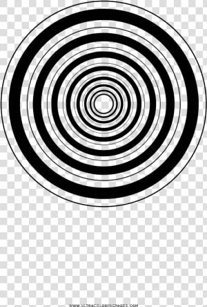 Concentric Circles Coloring Page  HD Png Download