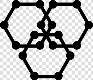 Three Hexagons   Graphene Rectangular Unit Cell  HD Png Download