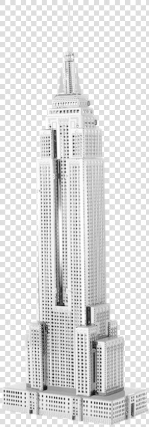 Empire State Building Metal Model Kit   Empire State Building Front View  HD Png Download