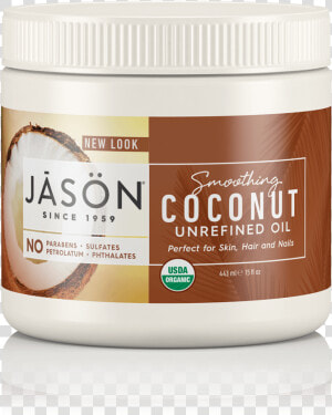 Coconut Oil Png   Jason Smoothing Coconut Unrefined Oil  Transparent Png