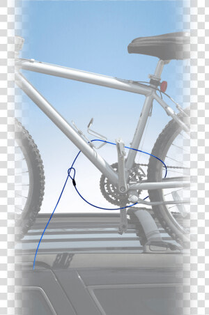 Bike Rack Locking Cable   Bicycle Frame  HD Png Download