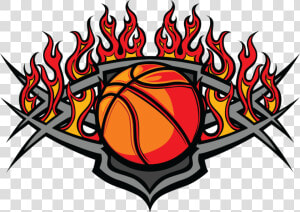 Transparent Flaming Basketball Png   Basketball Ball Logo Design  Png Download