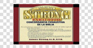 Libro Concordancia Strong  HD Png Download