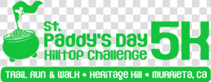 St Paddy S Day 5k Hilltop Challenge   Graphic Design  HD Png Download