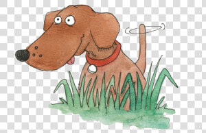 Puppy Dog Illustration Cartoon Snout   Dachshund  HD Png Download