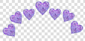 Heart Crown Hearts Tumblr Purple Purpleheart Emoji   Transparent Heart Crown Purple  HD Png Download