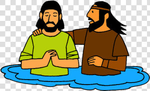 Baptism Of Jesus   Jesus Is Baptised Clipart  HD Png Download