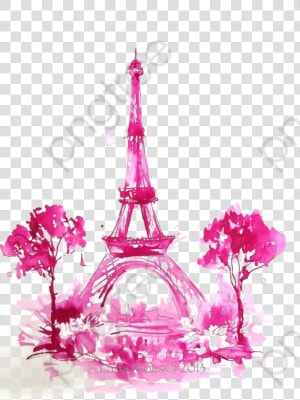 Eiffel Clipart Pink   Imagenes De Torre Eiffel Dibujo  HD Png Download