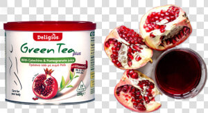 Green Tea Plus Green Tea With Pomegranate   Pomegranate  HD Png Download