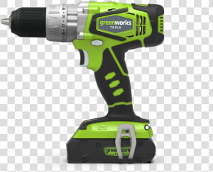 Greenworks Combi Drill G24cd   Green Tools  HD Png Download