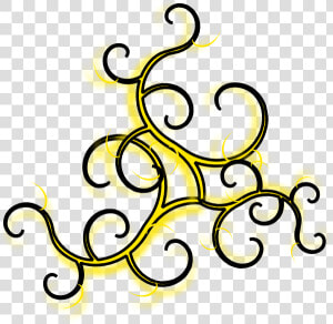 Black And Gold Swirls Clip Art   Swirl And Twirl Design  HD Png Download