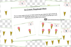 Ice Cream Playdough Mats Cover  HD Png Download