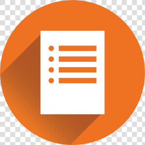 Questionnaire Icon Orange Png  Transparent Png