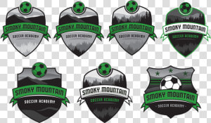 Smoky Mountain Soccer Academy Crest Deisgns   Png Download   Soccer Logo With Mountains  Transparent Png