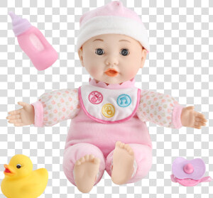 Cute Cute Baby Can Talk And Milk  Baby Soft Glue Pacify   Doll  HD Png Download