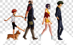 No Caption Provided   Spike Cowboy Bebop Walking  HD Png Download