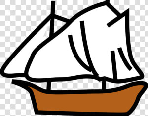 Boat Ocean Sail Sailing Sea Ship   Sail Ship Clip Art  HD Png Download