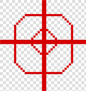 Transparent Red Crosshair Png   8 Bit Smiley Face  Png Download