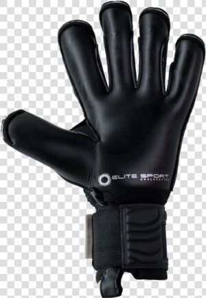 Elite Sport Black Solo Goalkeeper Glove   Elite Black Solo Goalkeeper Gloves  HD Png Download