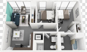 Two Bedroom  Two Bathroom   Uchicago Campus North Apartment  HD Png Download