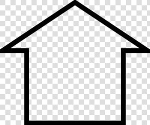 Outline Of A House   House Outline Clipart  HD Png Download