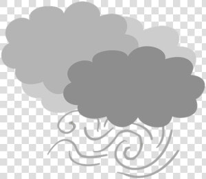 Vent  Nuageux  Les Nuages Gri   Cloudy Weather Cartoon  HD Png Download