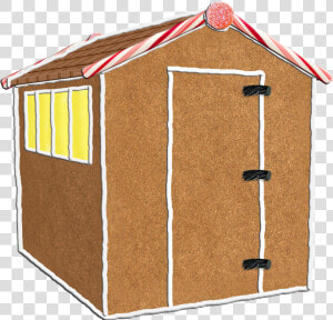 Shed   Png Download   Gingerbread House Shed  Transparent Png