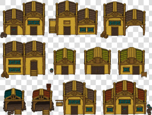 Old Western Houses   Old West Pixel Art  HD Png Download