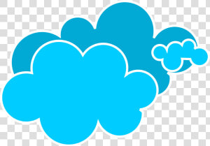 Clipart Clouds Png   Blue Cartoon Clouds Png  Transparent Png