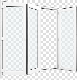 White Upvc Bifold Door Cut Out   Window  HD Png Download