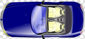 Bmw Z4 Top View Clip Arts   Cartoon Car Top View  HD Png Download