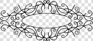 Vector Drawing Of Decorative Title Frame   Clipart Titles  HD Png Download