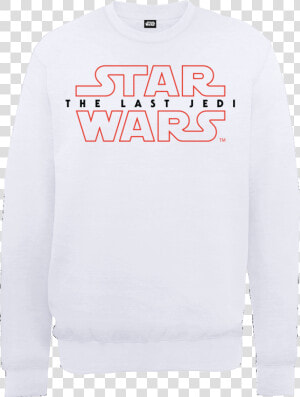 Star Wars The Last Jedi Men S White Sweatshirt   Long sleeved T shirt  HD Png Download