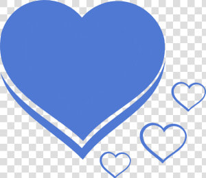 Heart Blue Azul Svg Clip Arts   Heart Clipart  HD Png Download