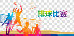 Volleyball  Sport  Poster  Text  Graphic Design Png   Beach Volleyball  Transparent Png