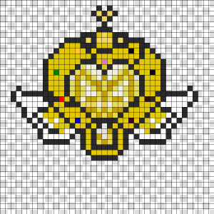 Sailor Moon Stars Brooch Perler Bead Pattern   Bead   Minecraft Constantine Pixel Art  HD Png Download