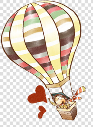 Hot Air Balloon Element   Drawing Hot Air Balloons  HD Png Download